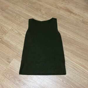 Sleeveless Dark Green Dress